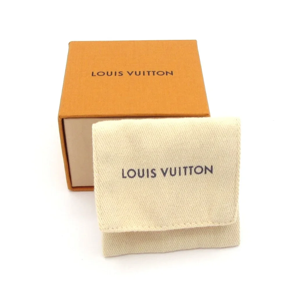 Louis Vuitton Pendant LV Iconic Flower Earrings M01287 Silver Gold Clear
